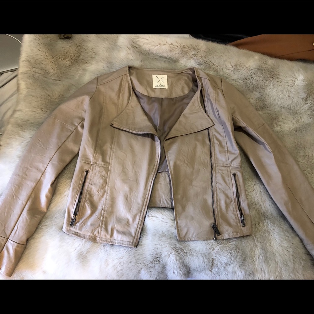 UO Tan Leather Jacket